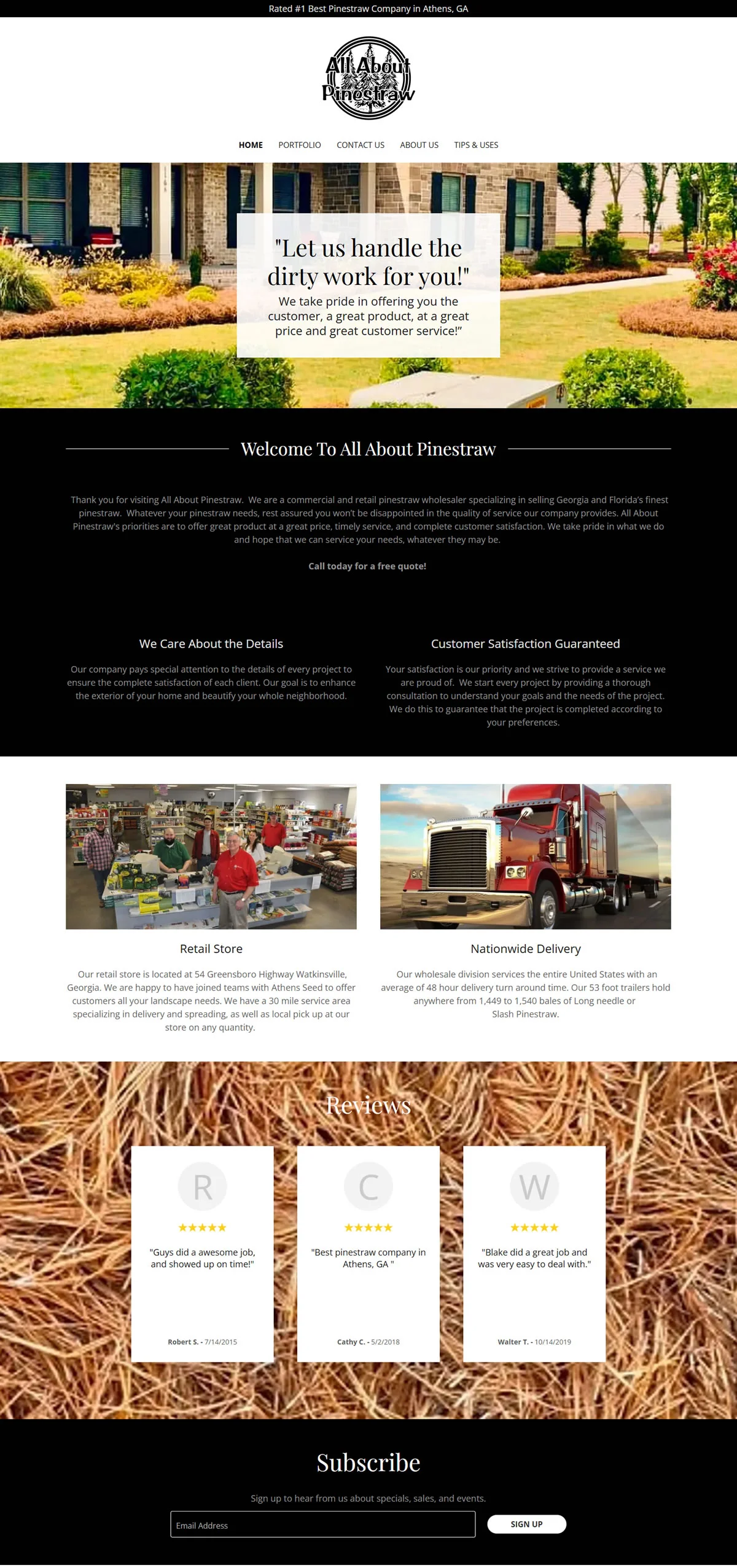 All About Pinestraw Website Design Athens GA